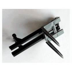 Vehicle, Forklift Wide 1 x 2 Hinge Plate Locking Dual 2 Fingers with Spring Holder with Spring and Dark Bluish Gray Wide Forks Reinforced (4518b / bb0217 / 45707) Vehicle, Forklift Wide 1 x 2 Hinge Plate Locking Dual 2 Fingers with Spring Holder with Spring and Dark Bluish Gray Wide Forks Reinforced (4518b / bb0217 / 45707)