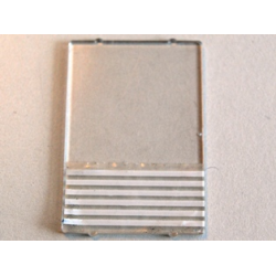 Glass for Window 1 x 4 x 5 with 6 White Stripes Pattern (Sticker) - Set 6542 Glass for Window 1 x 4 x 5 with 6 White Stripes Pattern (Sticker) - Set 6542