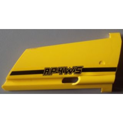 Technic, Panel Fairing #20 Large Long, Small Hole, Side A with 'RP4WS' Pattern (Sticker) - Set 8295 Technic, Panel Fairing #20 Large Long, Small Hole, Side A with 'RP4WS' Pattern (Sticker) - Set 8295