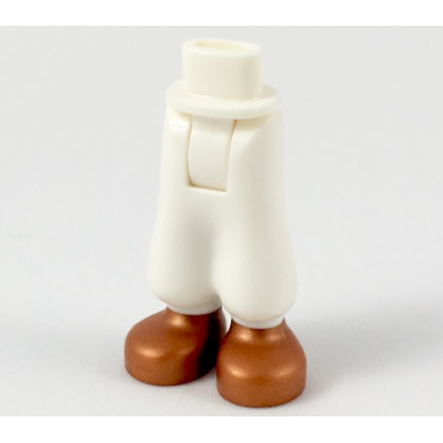 Деталь LEGO 19190c00pb03 Mini Doll Hips and Trousers Baggy with Molded Copper Shoes Pattern - Thick Hinge