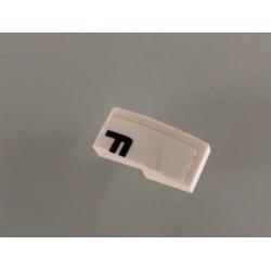 Slope, Curved 2 x 1 x 2/3 with Black Letter F on White Background Pattern Model Right Side (Sticker) - Set 42096 Slope, Curved 2 x 1 x 2/3 with Black Letter F on White Background Pattern Model Right Side (Sticker) - Set 42096