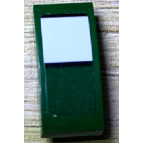 Деталь LEGO 11477pb152 Slope, Curved 2 x 1 x 2/3 with Black Lines and White Square Pattern (Sticker) - Set 75894