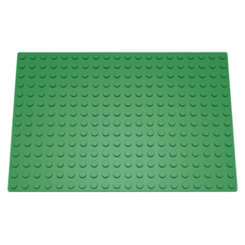 Деталь LEGO x1454 Baseplate 14 x 20 - Green