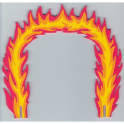 Foam Racers, Flame Hoop 26 x 24 Foam Racers, Flame Hoop 26 x 24