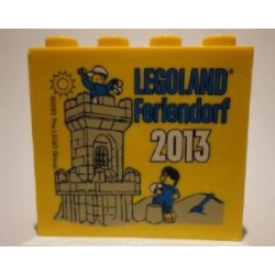 Brick 2 x 4 x 3 with Legoland Feriendorf 2013 Castle Pattern
