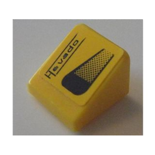 Деталь LEGO 54200pb062R Slope 30 1 x 1 x 2/3 with Air Intake and 'Hevado' Pattern Model Right Side (Sticker) - Set 8154