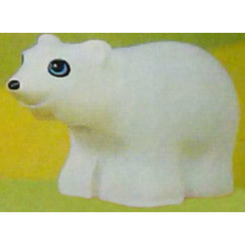 Деталь LEGO bb0822 Duplo Bear Baby Cub with Medium Azure Round Eyes and Oval Nose