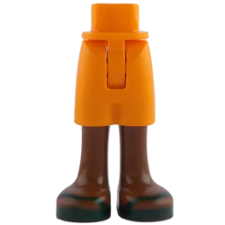 Mini Doll Hips and Shorts with Molded Reddish Brown Legs and Printed Dark Green Sandals Pattern - Thin Hinge Mini Doll Hips and Shorts with Molded Reddish Brown Legs and Printed Dark Green Sandals Pattern - Thin Hinge