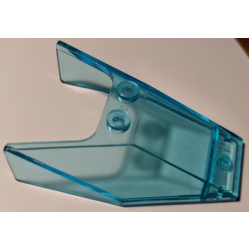 Windscreen 6 x 4 x 1 1/3 without Bottom Tabs and with Solid Studs - Trans-Light Blue Windscreen 6 x 4 x 1 1/3 without Bottom Tabs and with Solid Studs - Trans-Light Blue