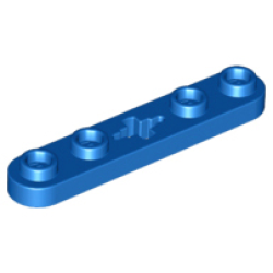 Technic, Plate 1 x 5 with Smooth Ends, 4 Studs and Center Axle Hole