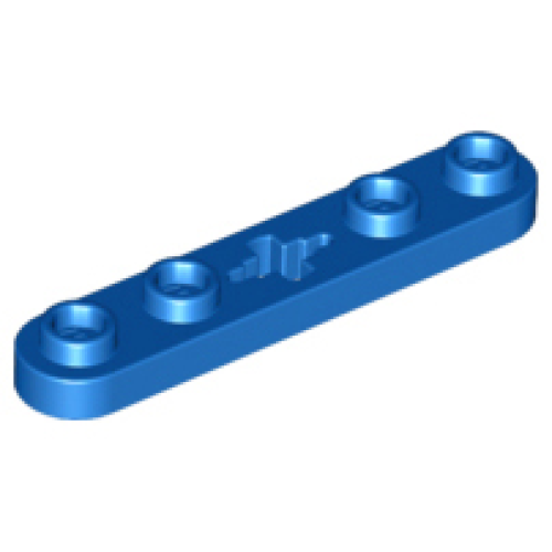 Деталь LEGO 32124 Technic, Plate 1 x 5 with Smooth Ends, 4 Studs and Center Axle Hole