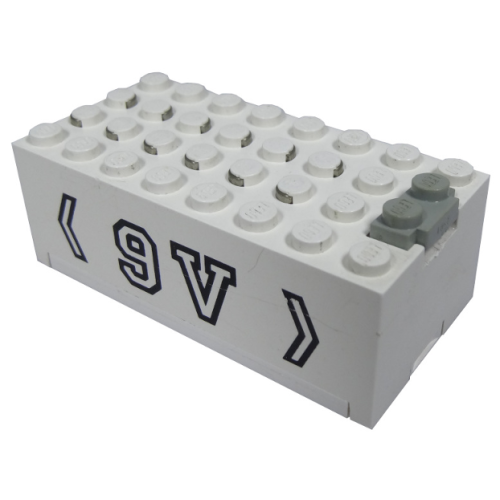 Деталь LEGO 4760c01pb02 Electric 9V Battery Box Small with 9V Pattern