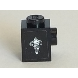 Brick, Modified 1 x 1 with Stud on Side with Michelin Man Logo Pattern Model Right Side (Sticker) - Set 75887 Brick, Modified 1 x 1 with Stud on Side with Michelin Man Logo Pattern Model Right Side (Sticker) - Set 75887