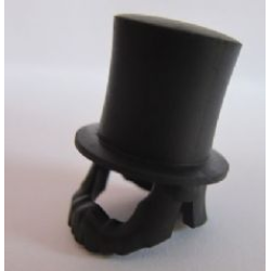Minifigure, Headgear Hat, Top Hat Large with Beard