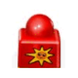 Primo Brick 1 x 1 with Yellow Sun and Number 1 Pattern on Opposite Sides Primo Brick 1 x 1 with Yellow Sun and Number 1 Pattern on Opposite Sides