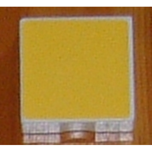 Деталь LEGO 6309p18 Duplo, Tile 2 x 2 with Shape Yellow Square Pattern