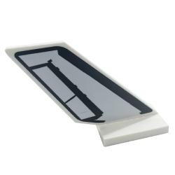 Tail Shuttle with Black Edges and Rudder Outline Pattern on Both Sides (Stickers) - Set 41713