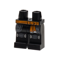 Hips and Legs with Orange Sash, Dark Bluish Gray Hip Skirts, Knee Pads, and Silver Trim Pattern Hips and Legs with Orange Sash, Dark Bluish Gray Hip Skirts, Knee Pads, and Silver Trim Pattern