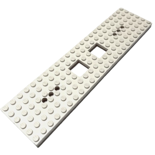 Деталь LEGO 92088 Train Base 6 x 24 with 2 Square Cutouts and 3 Round Holes Each End, Reinforced on Bottom