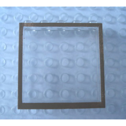 Modulex, Window 1 x 5 x 5 with Brown Border Pattern