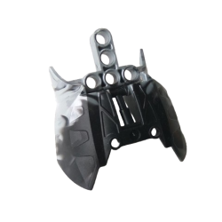 Bionicle Barraki Carapar Chest Cover with Marbled Pearl Light Gray Pattern