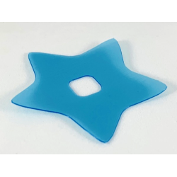 Clikits, Icon Accent Plastic Star 4 3/4 x 4 3/4 - Trans-Light Blue Clikits, Icon Accent Plastic Star 4 3/4 x 4 3/4 - Trans-Light Blue