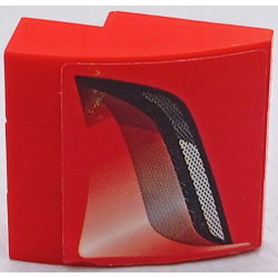 Stickered Assembly 3 x 3 x 1 with Air Intake Pattern Model Right Side (Sticker) - Set 8671 - 3 Slope, Curved 3 x 1