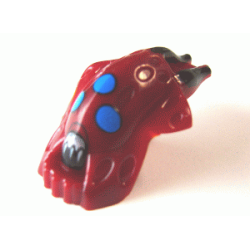 Minifigure, Head, Modified Bionicle Barraki Kalmah with Blue Eyes Pattern Minifigure, Head, Modified Bionicle Barraki Kalmah with Blue Eyes Pattern