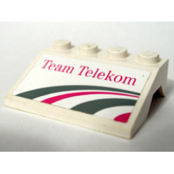Vehicle, Mudguard 3 x 4 Slope with Team Telekom Pattern (Sticker) - Set 1199