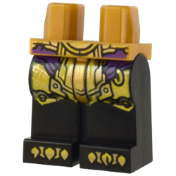 Hips and Black Legs with Dark Purple and Yellow Sash, Gold and Yellow Armor and Claws Pattern Hips and Black Legs with Dark Purple and Yellow Sash, Gold and Yellow Armor and Claws Pattern