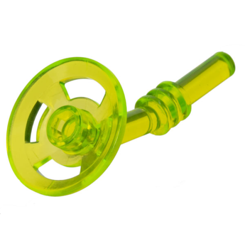 Деталь LEGO 30210 Dish 2 x 2 with Angled Bar - Trans-Neon Green