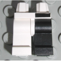 Hips and 1 Black Left Leg, 1 White Right Leg, Black Bar Above Left Leg Pattern Hips and 1 Black Left Leg, 1 White Right Leg, Black Bar Above Left Leg Pattern