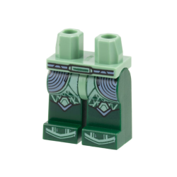 Hips and Dark Green Legs with Sand Green Armor, Light Bluish Gray Circles and Knee Pads Pattern Hips and Dark Green Legs with Sand Green Armor, Light Bluish Gray Circles and Knee Pads Pattern