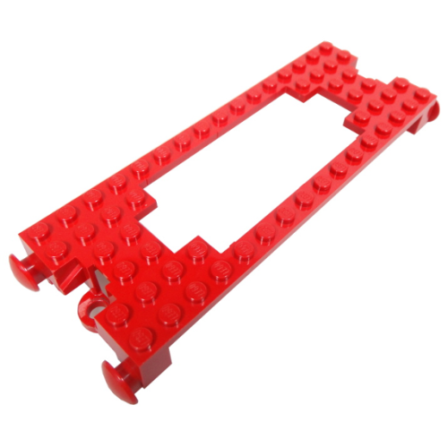 Деталь LEGO 4178 Train Base 6 x 16 Cutout - Red