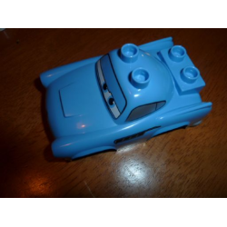 Duplo Car Body 2 Top Studs and 2 Rear Studs with Cars Finn McMissile Pattern