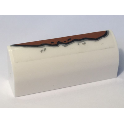 Slope, Curved 1 x 4 x 1 1/3 with Rust Long Pattern (Sticker) - Set 10274 Slope, Curved 1 x 4 x 1 1/3 with Rust Long Pattern (Sticker) - Set 10274