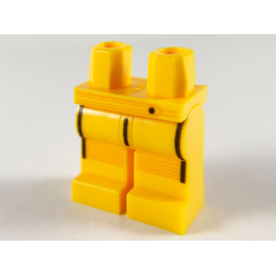 Hips and Legs with Orange Lines on Belt and Knees, 3 Black Vertical Stripes Pattern Hips and Legs with Orange Lines on Belt and Knees, 3 Black Vertical Stripes Pattern