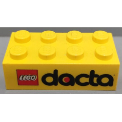Brick 2 x 4 with LEGO Dacta Logo Pattern