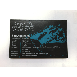 Stickered Assembly 12 x 8 x 2/3 with Star Wars Logo and 'Snowspeeder' Pattern (Sticker) - Set 10129 - 2 Plate 4 x 12, 12 Tile 1 x 8