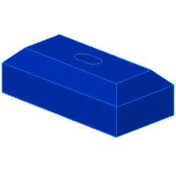 Tap 1 x 2 Base - Blue