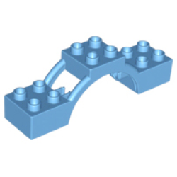 Duplo Arch 2 x 8 x 2 with Support - Medium Blue