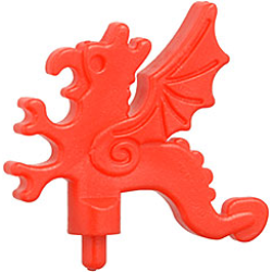 Minifigure, Plume Dragon - Red