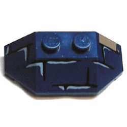 Wedge 2 x 4 Triple with Brick Pattern (Scarab Thorax)