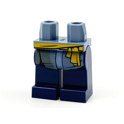 Hips and Dark Blue Legs with Yellow Sash and Sand Blue Coattails Pattern Hips and Dark Blue Legs with Yellow Sash and Sand Blue Coattails Pattern