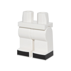 Hips and Legs with Black Feet, Curved on Front and Continuing on Sides Pattern Hips and Legs with Black Feet, Curved on Front and Continuing on Sides Pattern