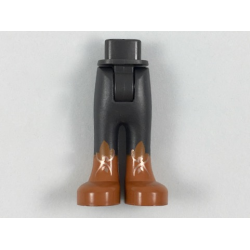 Mini Doll Hips and Trousers with Back Pockets with Dark Orange Boots with Copper Leaves Pattern - Thick Hinge Mini Doll Hips and Trousers with Back Pockets with Dark Orange Boots with Copper Leaves Pattern - Thick Hinge