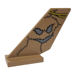 Tail Shuttle with Scarecrow Face Pattern on Both Sides (Stickers) - Set 7786 Tail Shuttle with Scarecrow Face Pattern on Both Sides (Stickers) - Set 7786