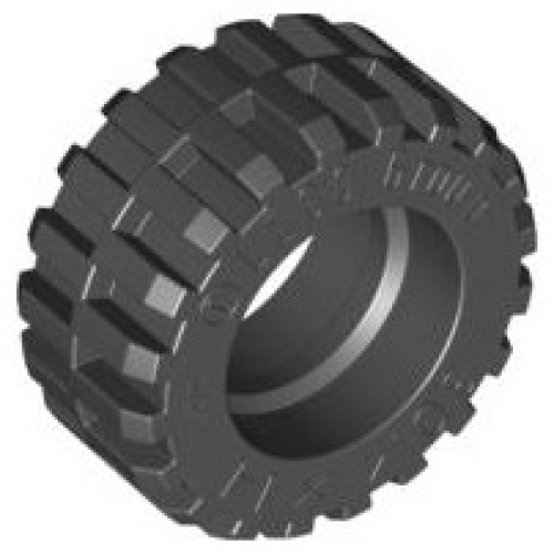 Деталь LEGO 92402 Tire 30.4 x 14 Offset Tread - Band Around Center of Tread