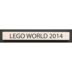 Tile 1 x 8 with 'LEGO WORLD 2014' Pattern Tile 1 x 8 with 'LEGO WORLD 2014' Pattern