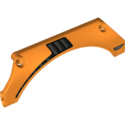 Technic, Panel Car Mudguard Arched 15 x 2 x 5 with Vent Grille Pattern Model Right Side Technic, Panel Car Mudguard Arched 15 x 2 x 5 with Vent Grille Pattern Model Right Side